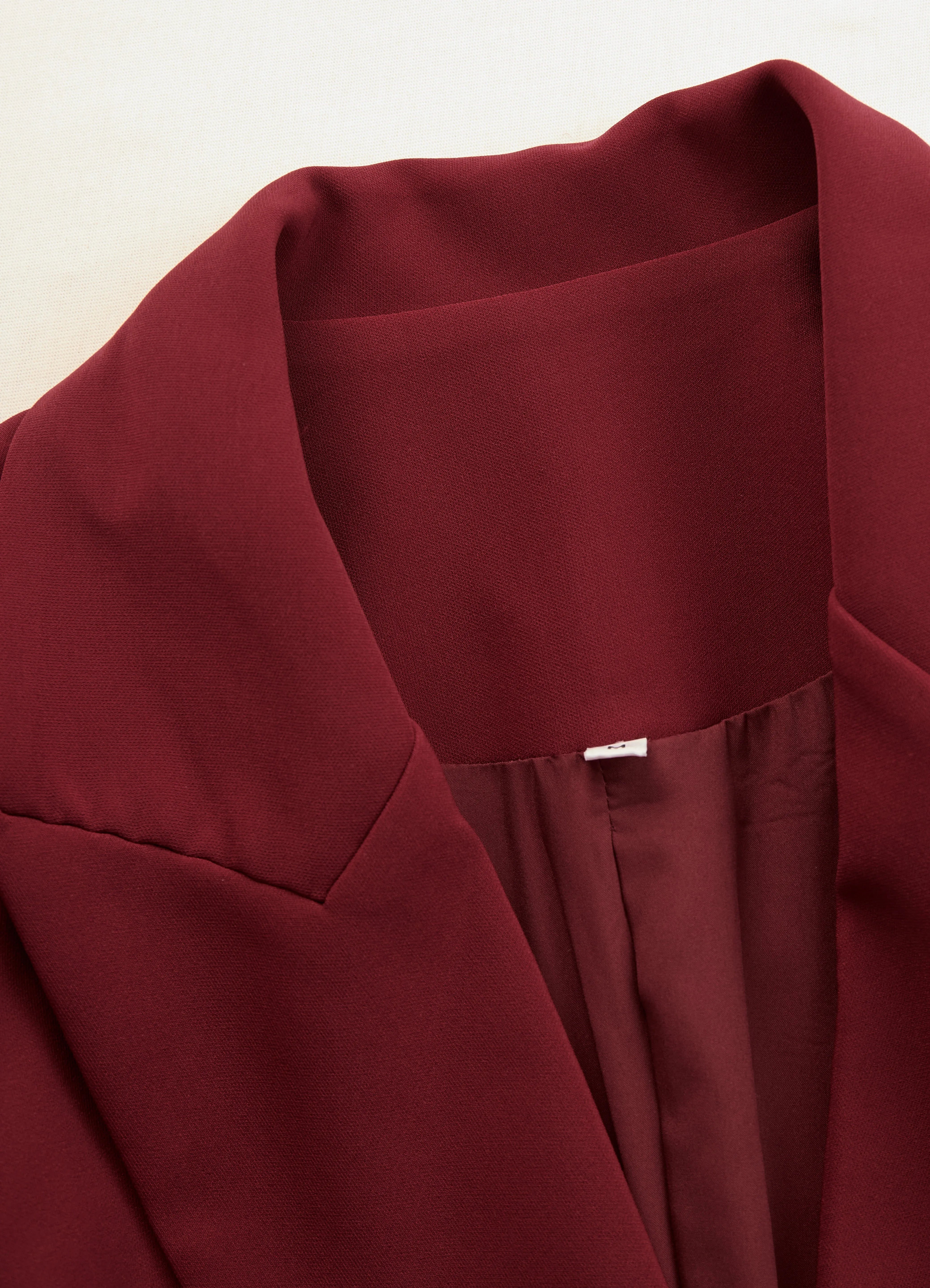 Women's Formal Elegant Midi Blazer Dress with Long Sleeve