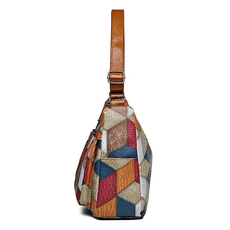 Women's Geometric Crossbody Bag | Tote Zipper