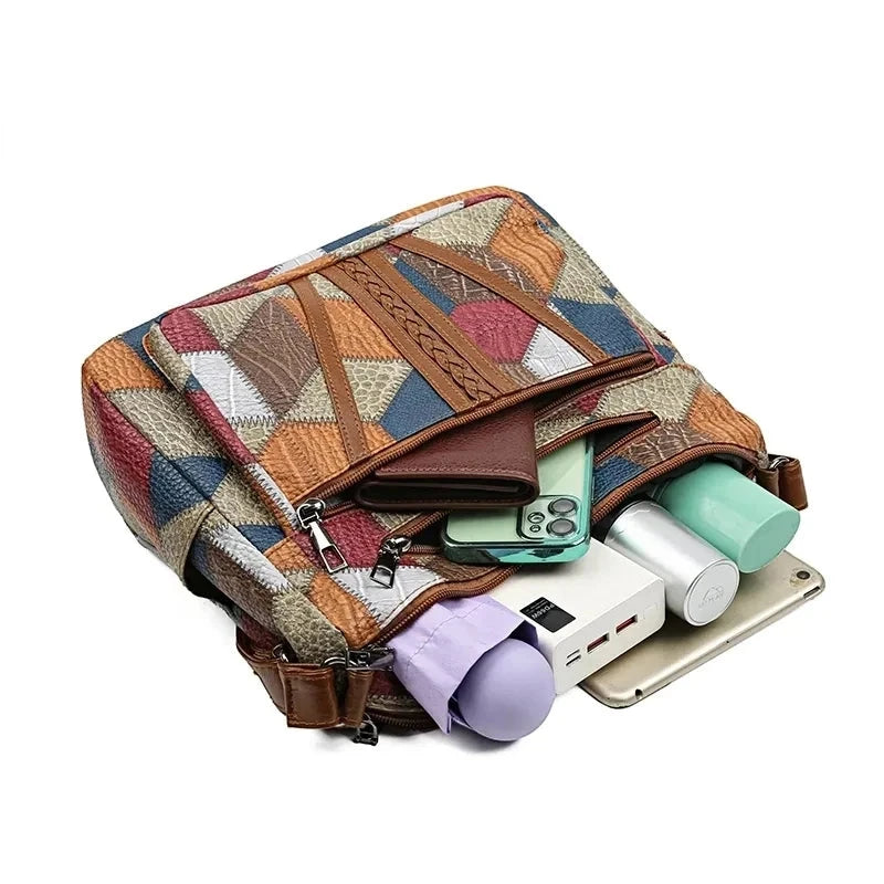 Women's Geometric Crossbody Bag | Tote Zipper