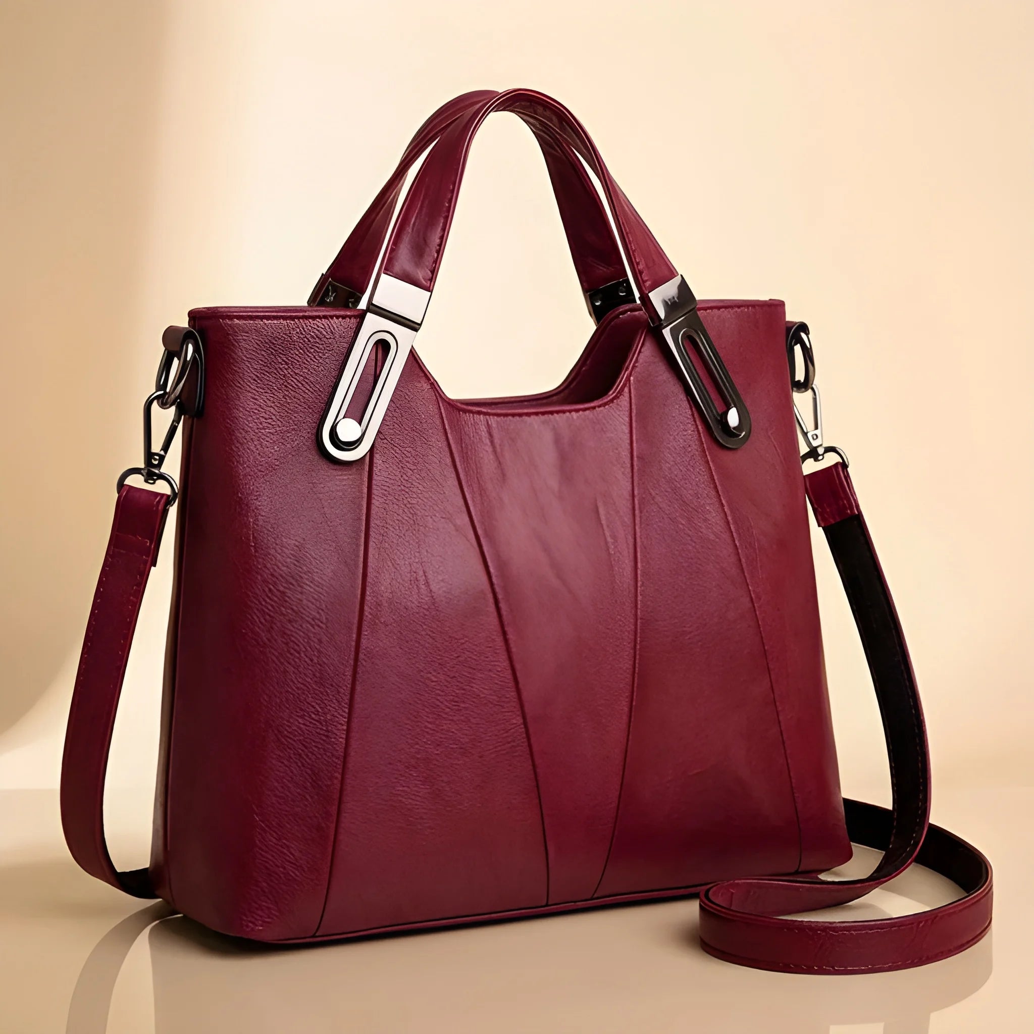 Women's Structured Crossbody Bag Multi-Compartment