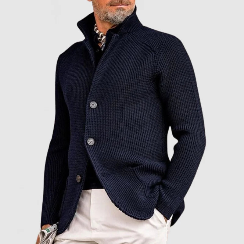 Arnaud™ - Men's Cardigan Military Retro Style