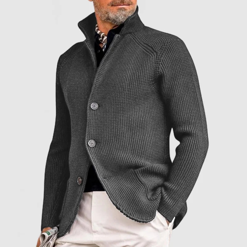 Arnaud™ - Men's Cardigan Military Retro Style