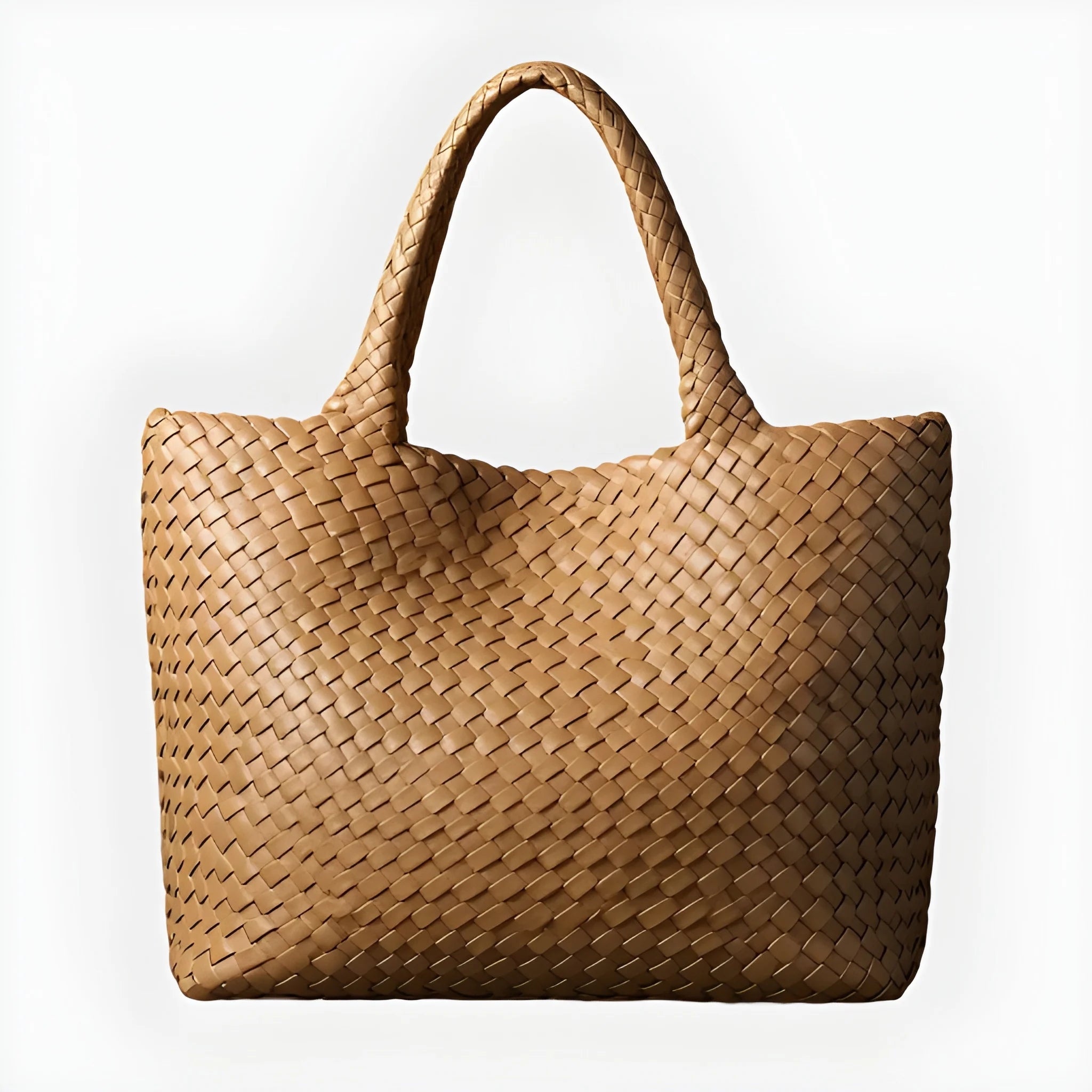 Women's Woven Shoulder Tote Bag Handwoven