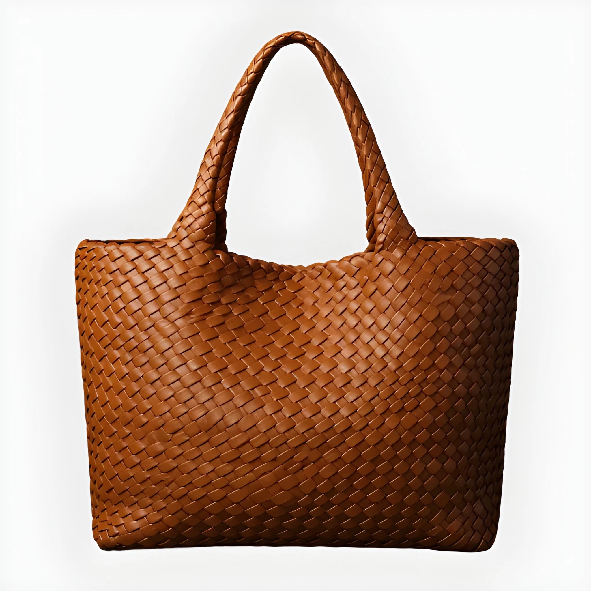 Women's Woven Shoulder Tote Bag Handwoven