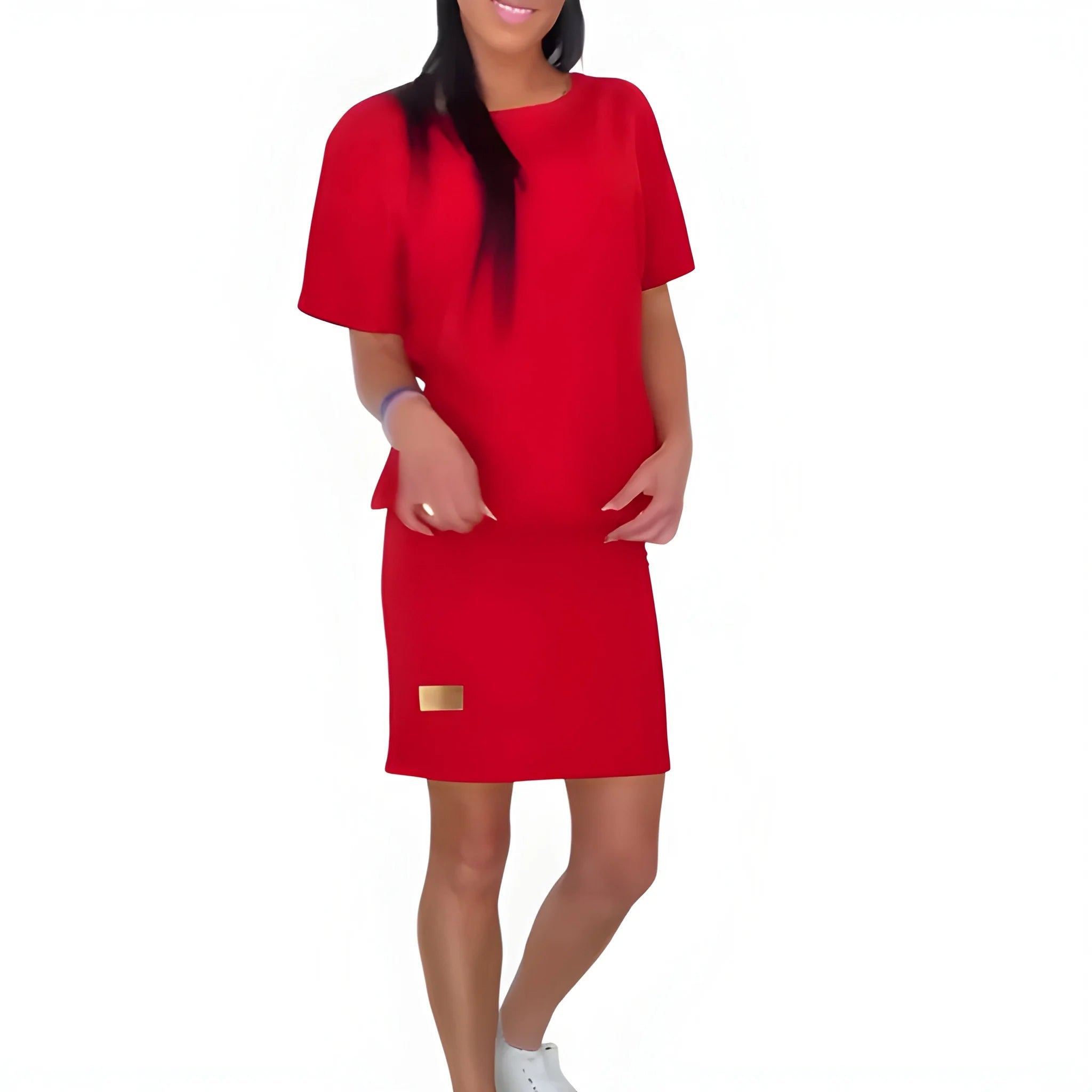 Women's Casual Elegant Mini Summer Dress with Short Sleeves