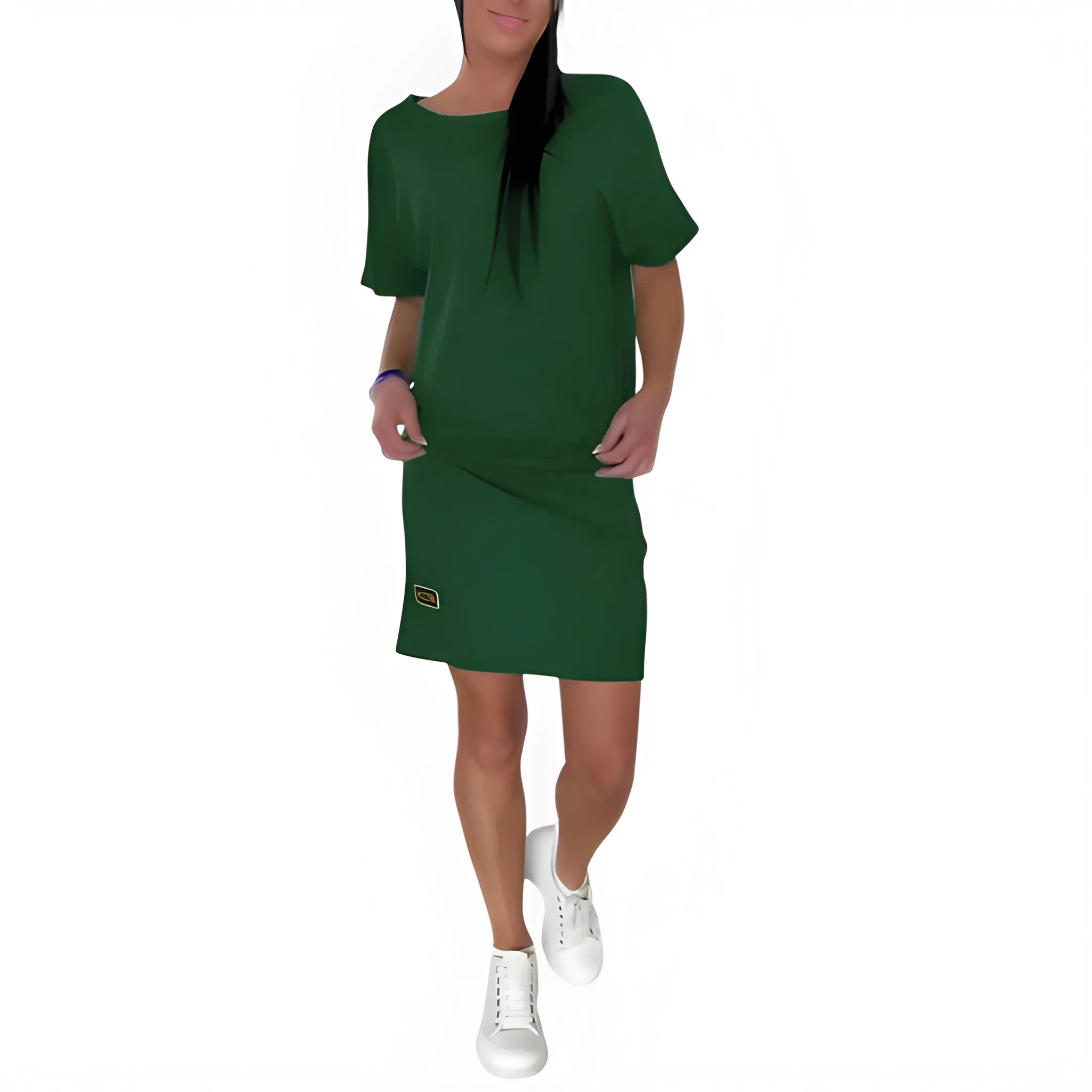 Women's Casual Elegant Mini Summer Dress with Short Sleeves