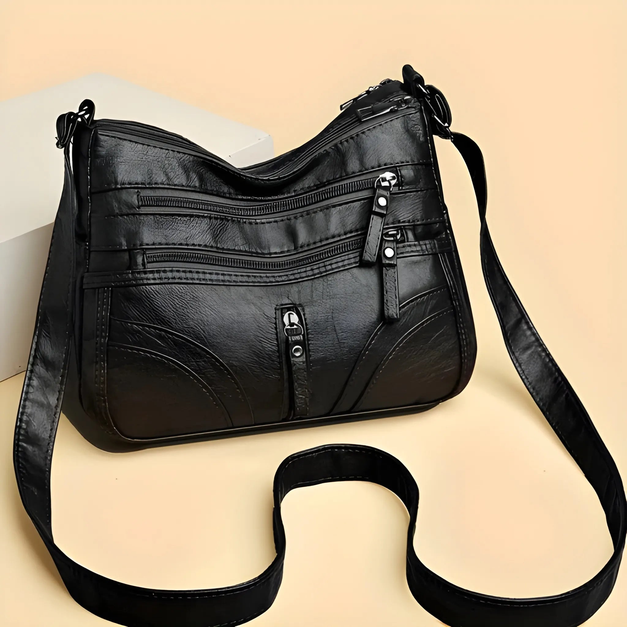 Women's Crossbody Shoulder Bag with Zipper