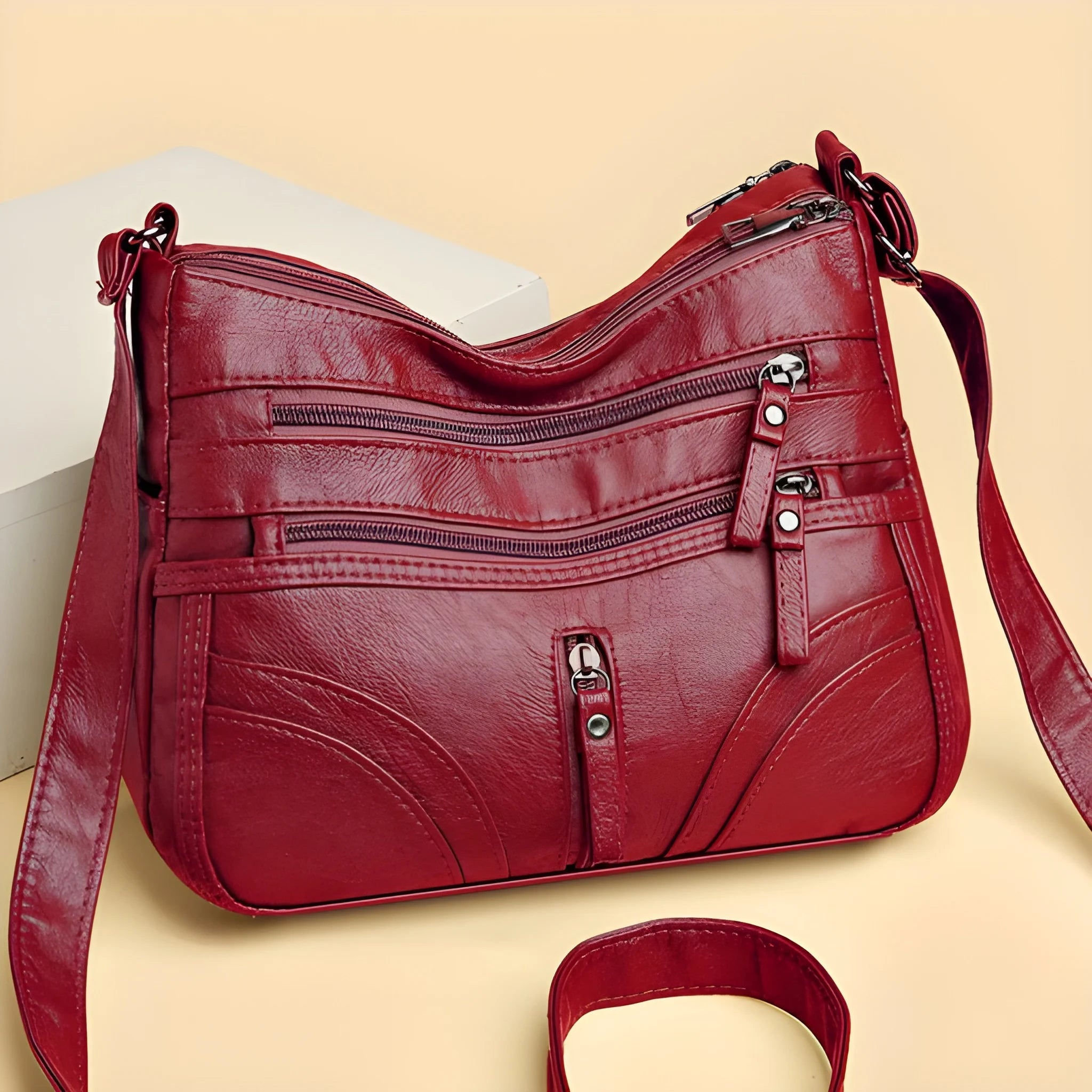 Women's Crossbody Shoulder Bag with Zipper