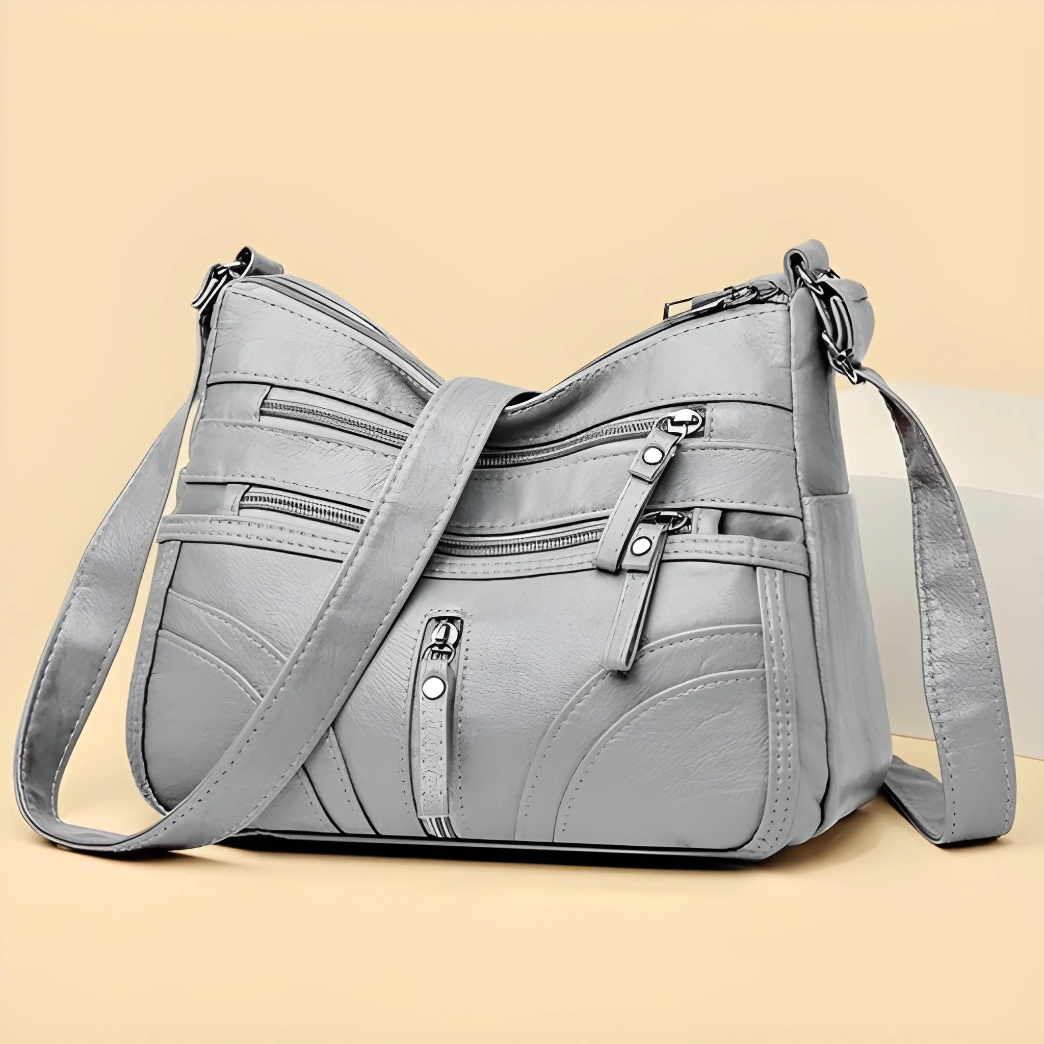 Women's Crossbody Shoulder Bag with Zipper