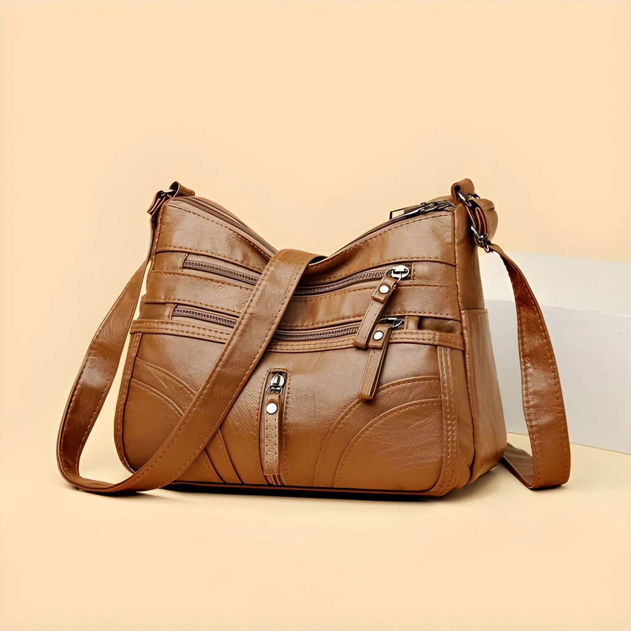 Women's Crossbody Shoulder Bag with Zipper