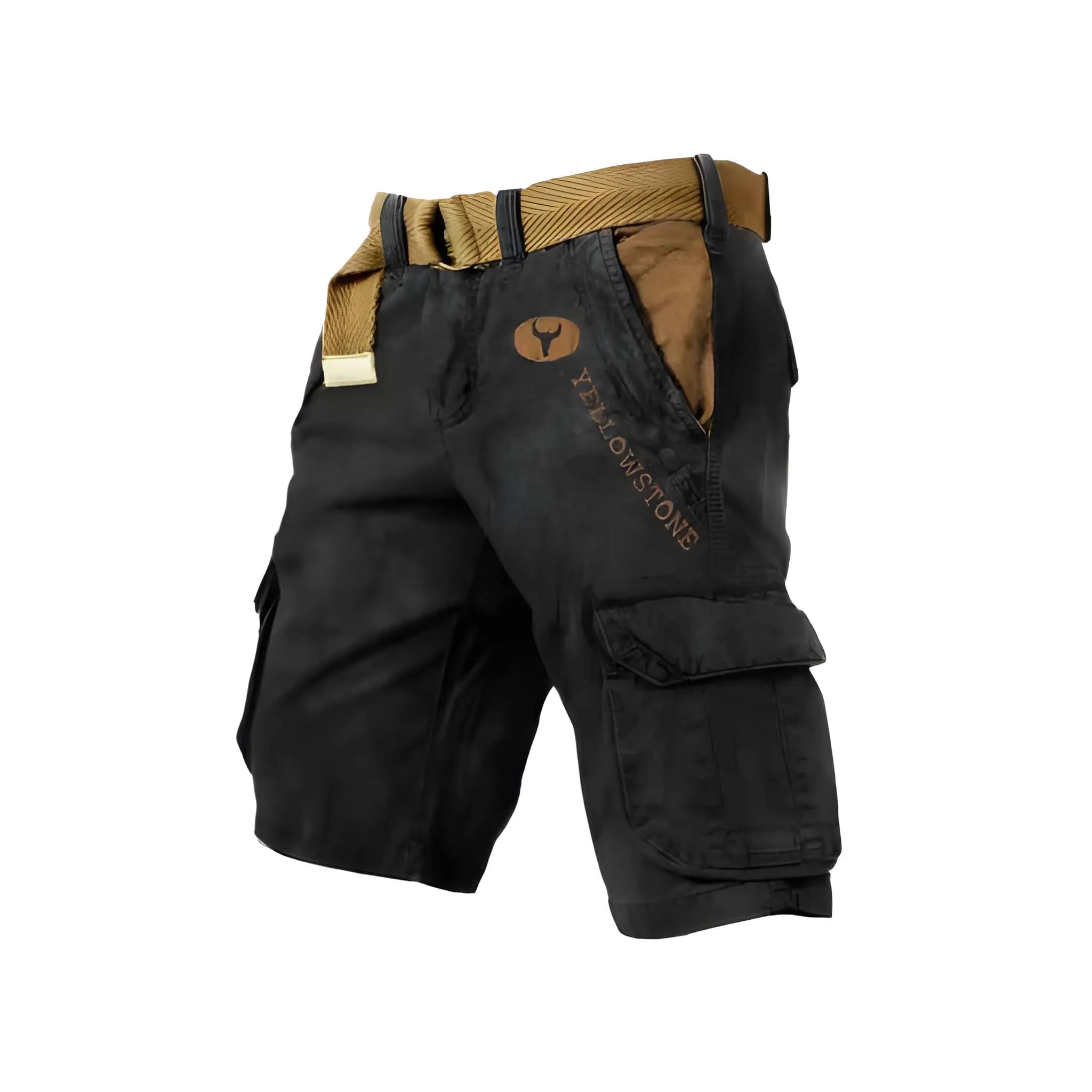 Men's Rugged Durable Cargo Shorts with Utility Belt