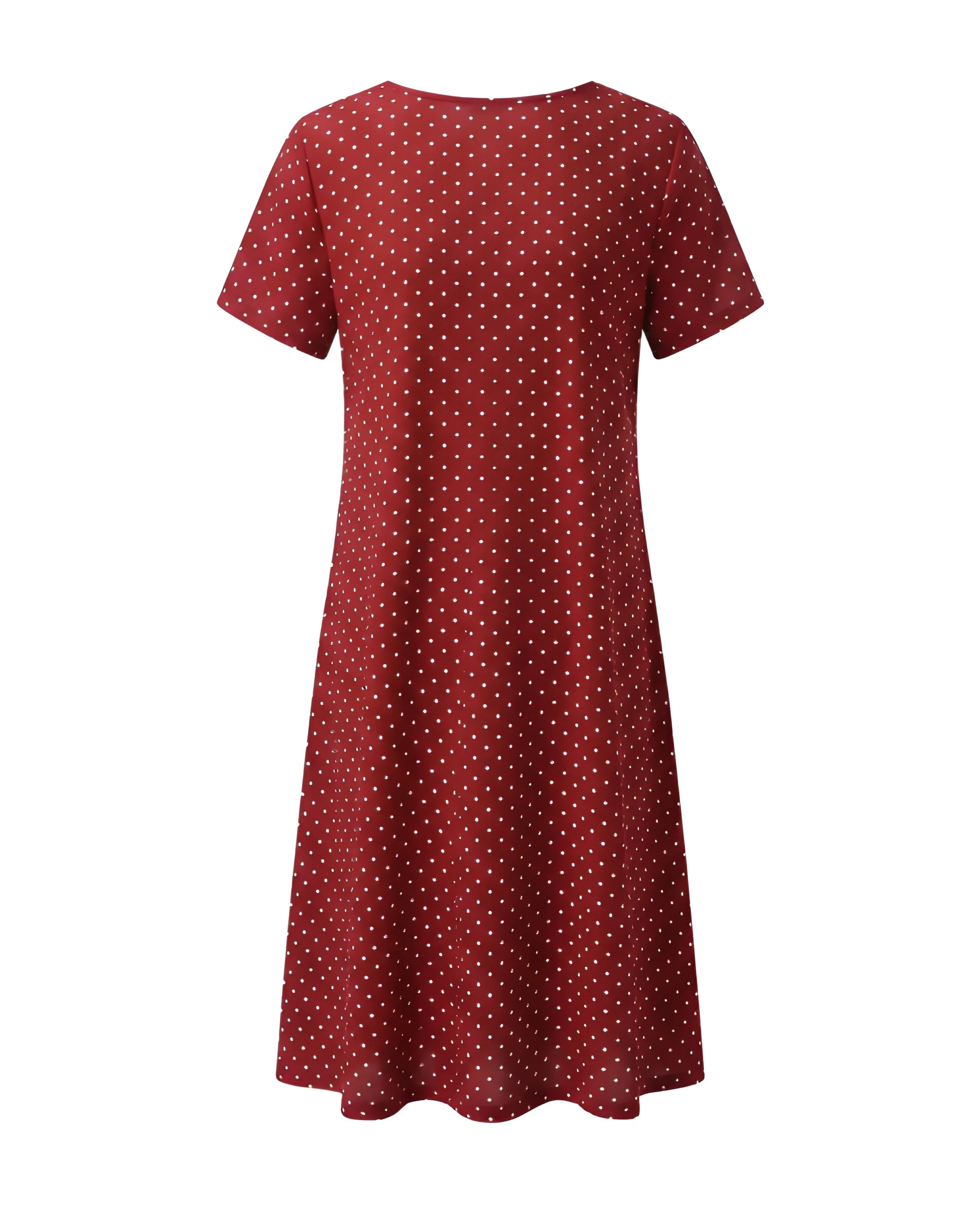 Women's Casual Midi Summer Dress with Short Sleeves